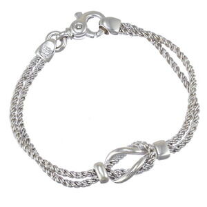 Tiffany Double Rope Bracelet Silver CO
